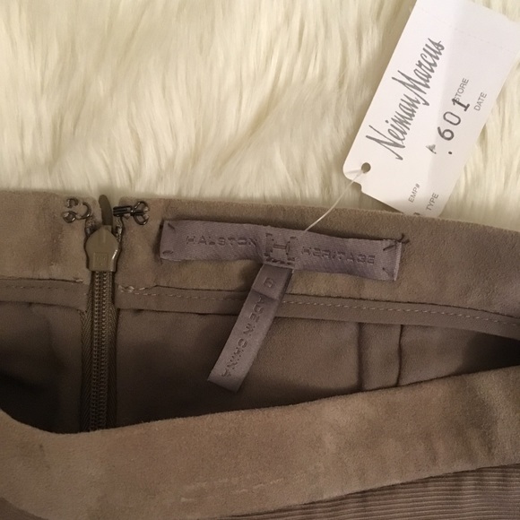 Halston Heritage Suede Skirt - Picture 3 of 4